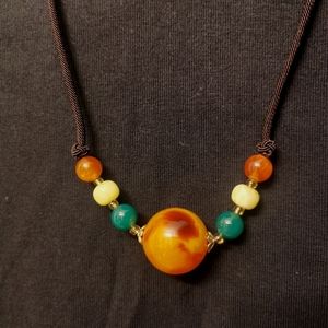 Amber necklace.